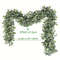 Artificial Eucalyptus Garland With White Flowers Berries Realistic Fake Plant Vine For Home Even 7