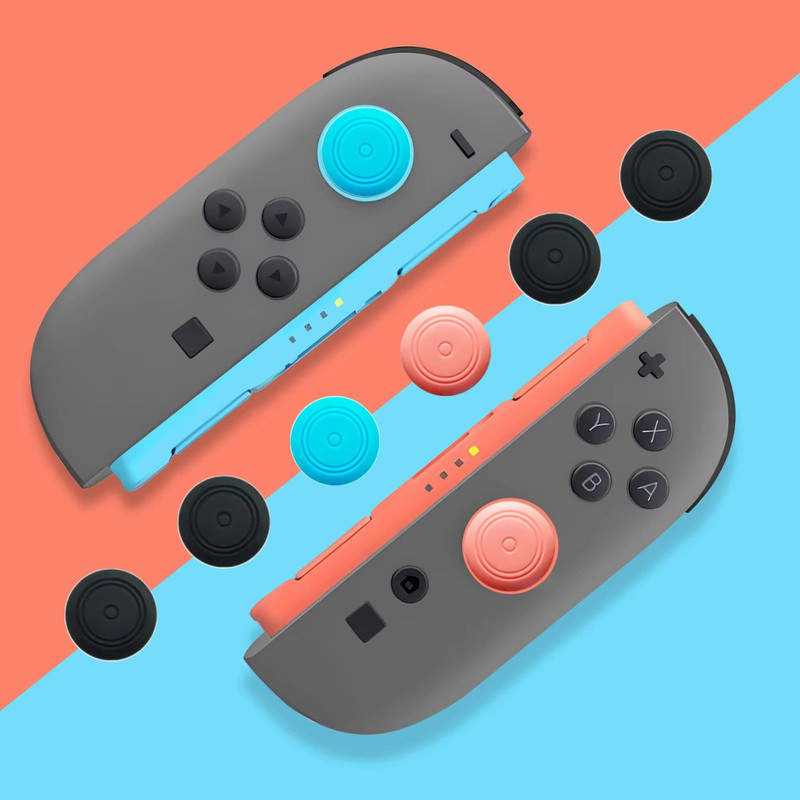 8pcs Silicone Thumb Stick Caps Enhanced Grip Joystick Covers For Nintendo Switch 1