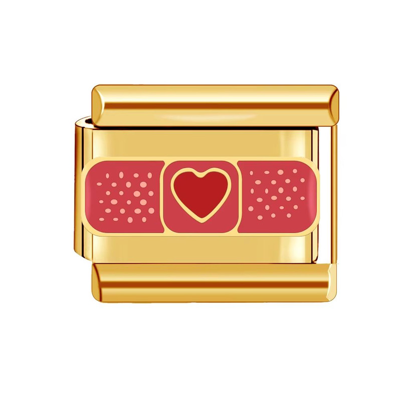 Italian Charm Bracelet 9mm Gold DIY Luxury Ocean Beach Design 10