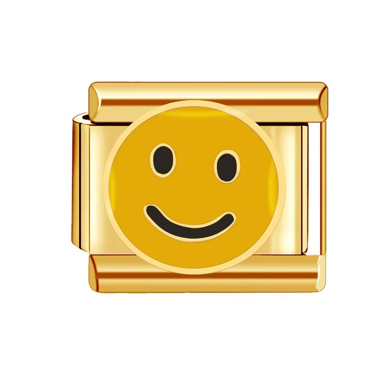 Italian Charm Bracelet 9mm Gold DIY Luxury Ocean Beach Design 11