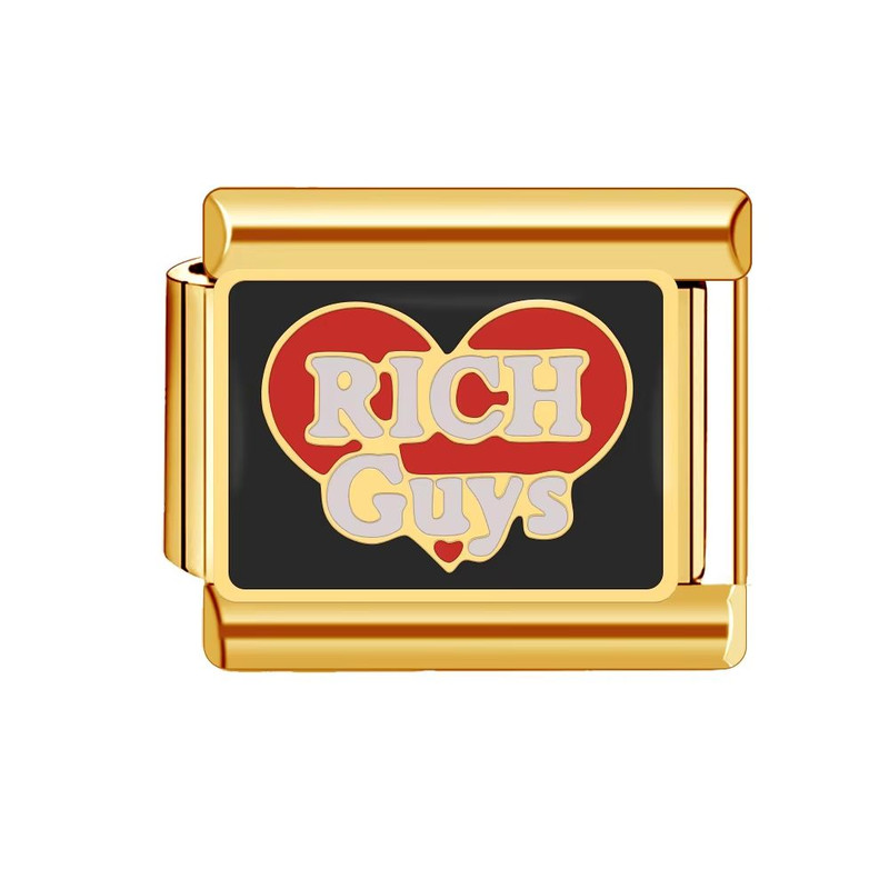 Italian Charm Bracelet 9mm Gold DIY Luxury Ocean Beach Design 13