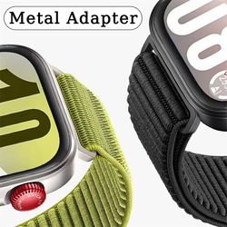 official nylon loop strap for huawei watch fit 4 – comfortable & breathable braided band