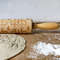 Christmas Wooden Embossed Rolling Pin Snowflake Reindeer Design For Festive Cookies Fondant Past