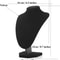 Black Velvet Jewelry Display Stand Set 2Piece Necklace Holder Mannequin Bust For Professional Show 1