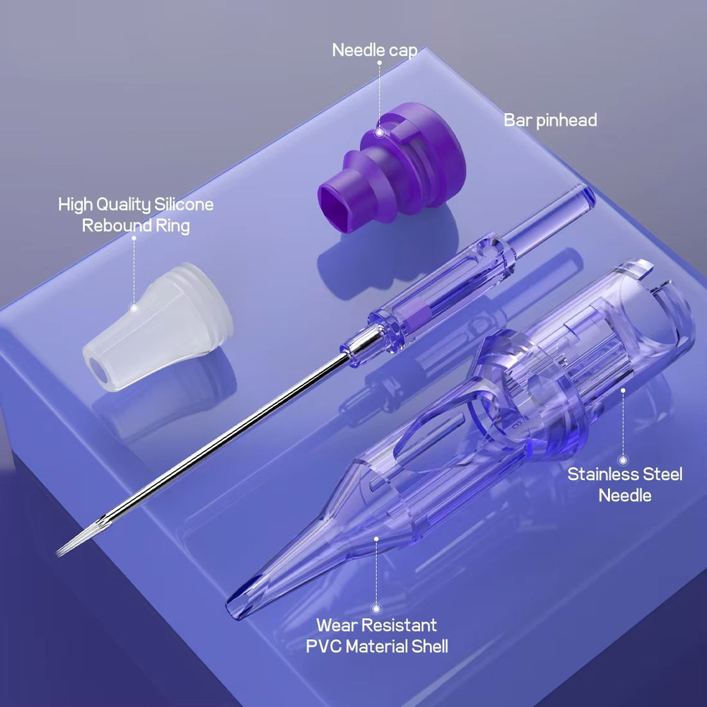 Mast Pro Disposable Tattoo Needle Cartridges  Box Of 20 Precision Round Liner Cartridges For Rotary 4