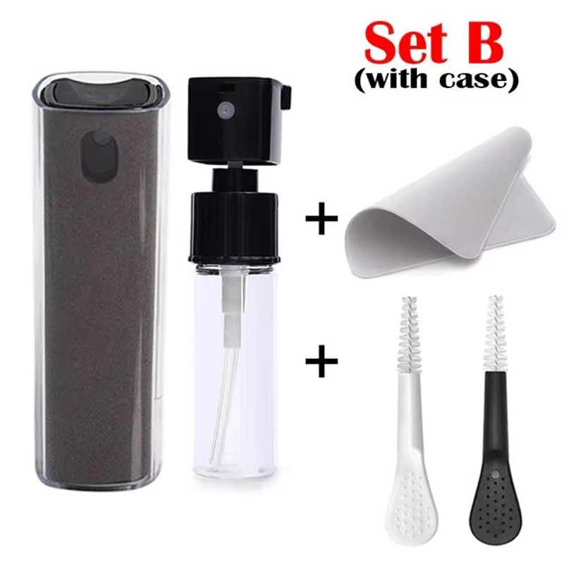 Mini Screen Cleaner Spray With Microfiber Cloth Portable Phone Tablet Cleaning Kit For IPhone IPa 12