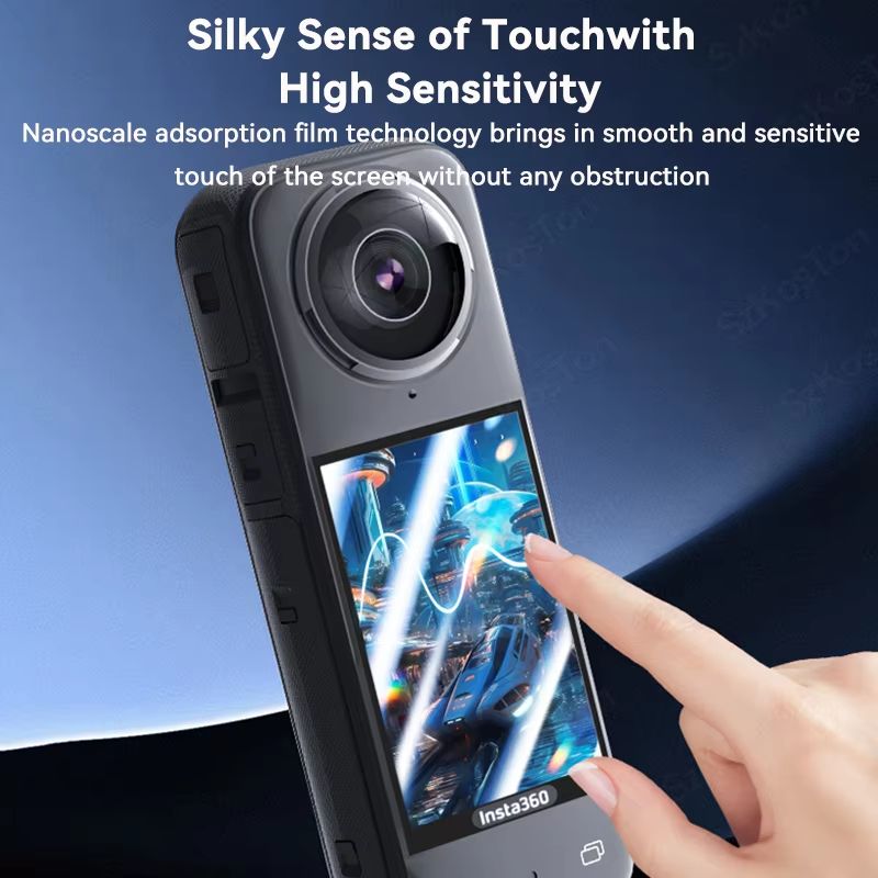 Lens Protection Kit For Insta360 X5X4  AntiScratch Lens Guards Screen Protector Film  Storage Bag 4