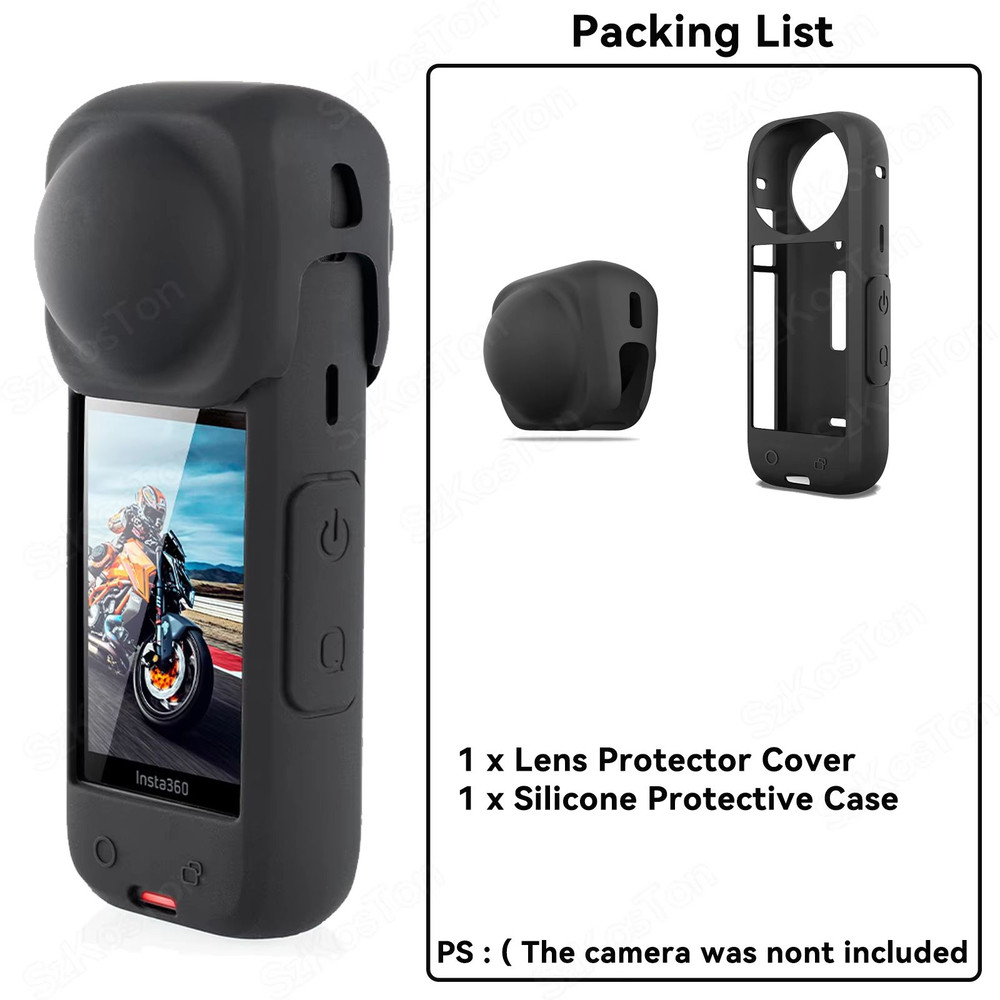 Lens Protection Kit For Insta360 X5X4  AntiScratch Lens Guards Screen Protector Film  Storage Bag 7