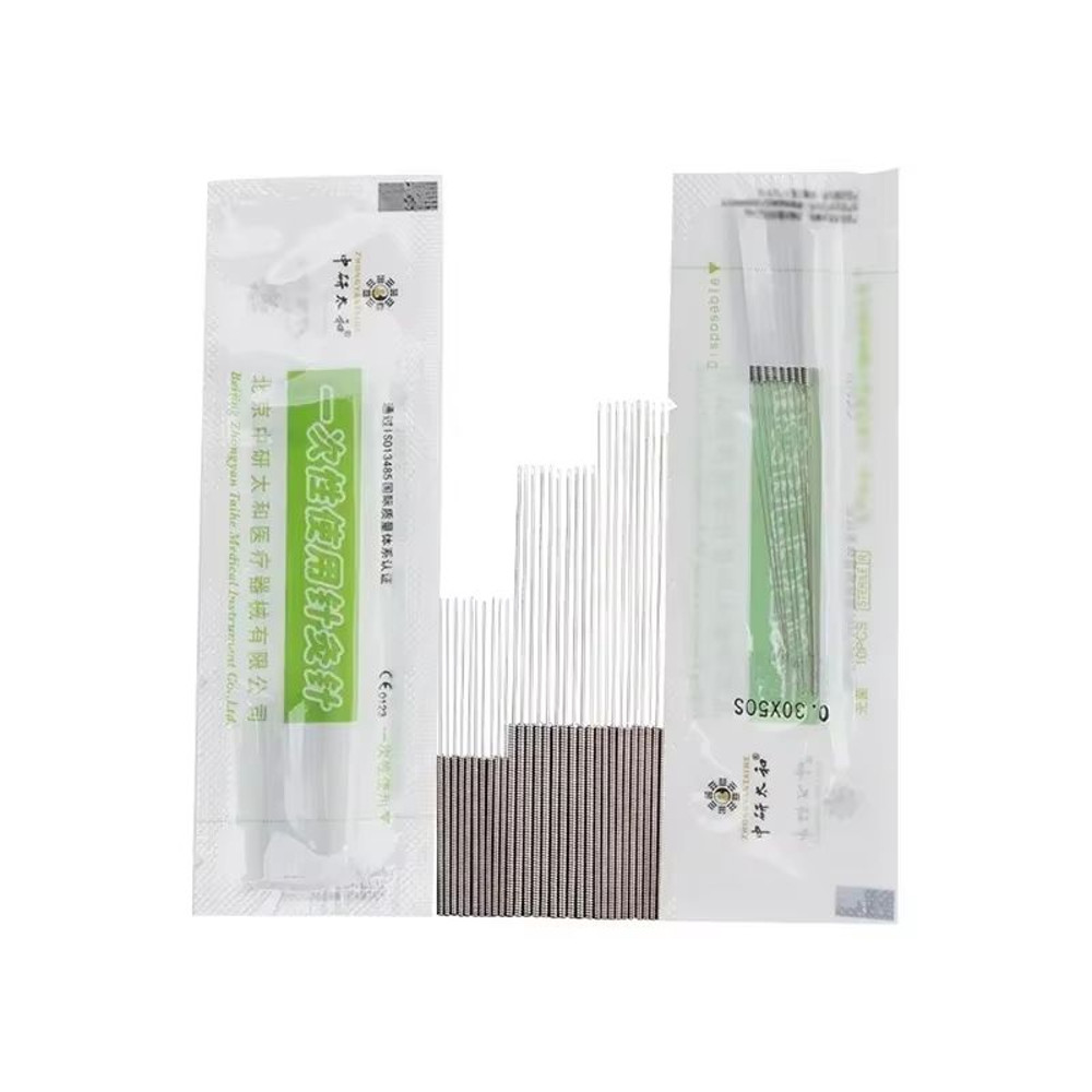 ZHONGYAN TAIHE 500PCS Disposable Acupuncture Needles With Tube Sharp Sterile Professional Grade 2