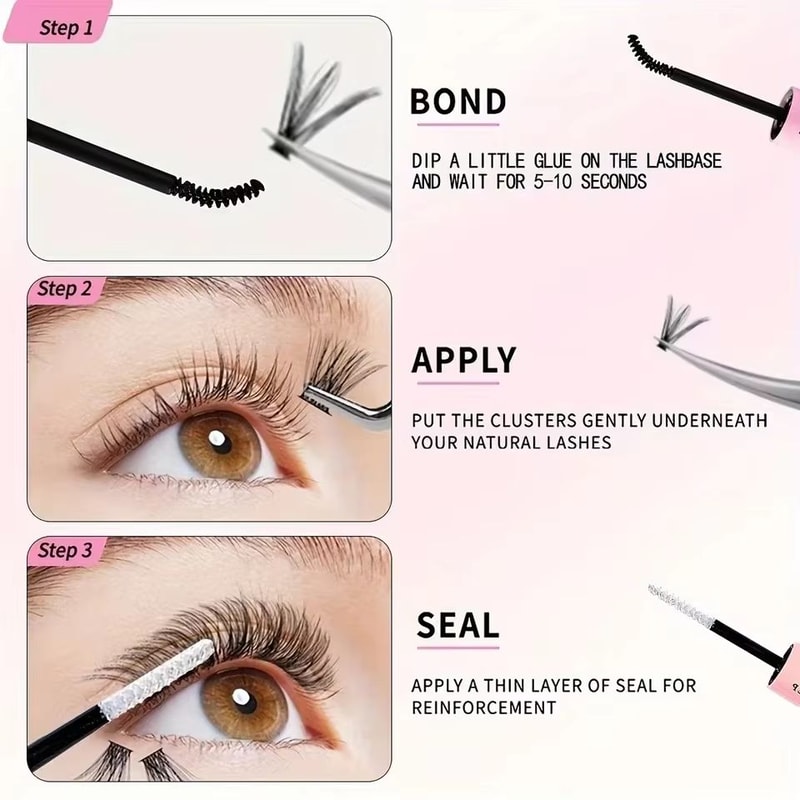 Lash Bond And Seal Kit 10ml Individual Lash Glue Seal With Remover And Tweezers For LongLasting L 5