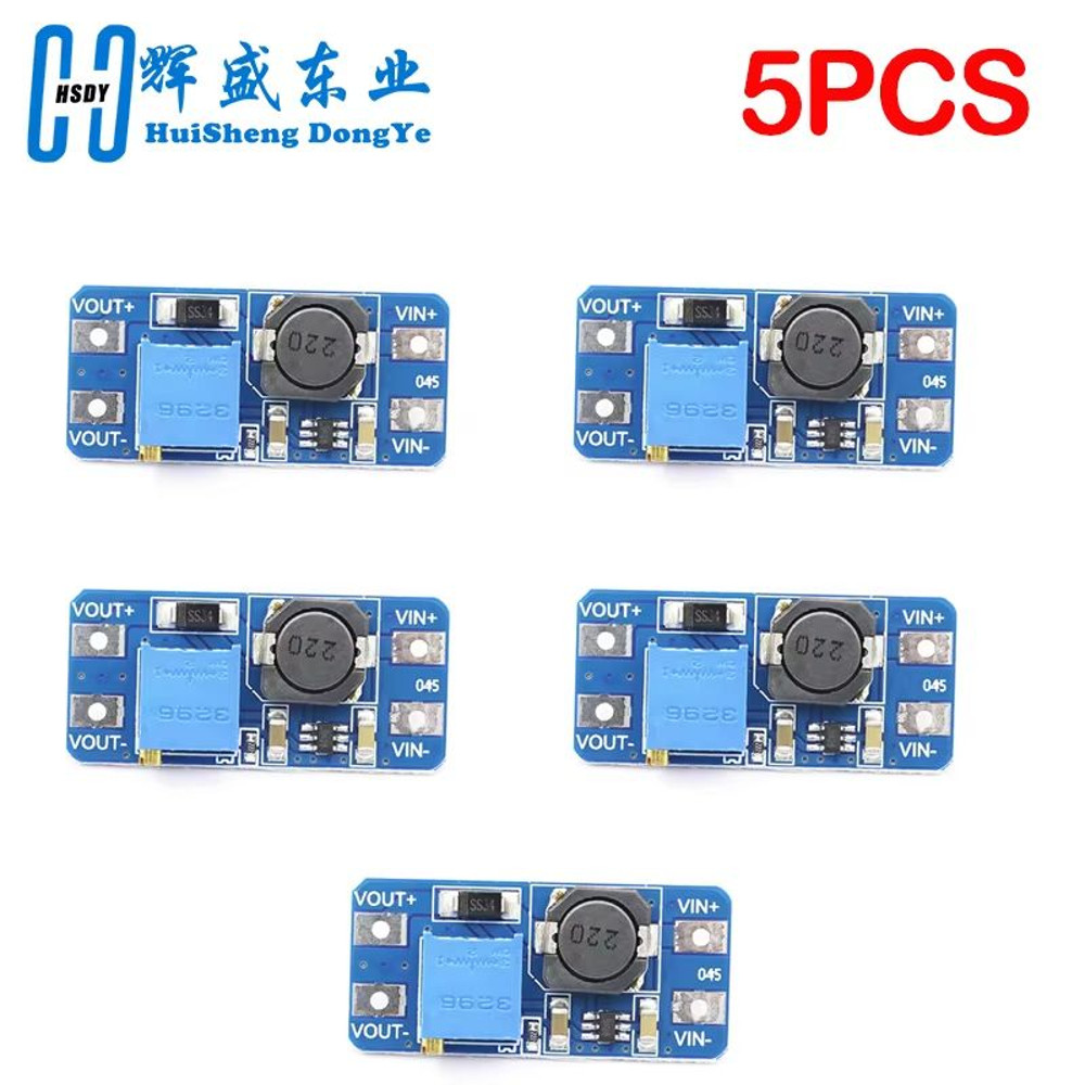 MT3608 DCDC Boost Converter Module  Adjustable StepUp Power Supply 2A 2V24V To 5V9V12V28V For Ardui 10