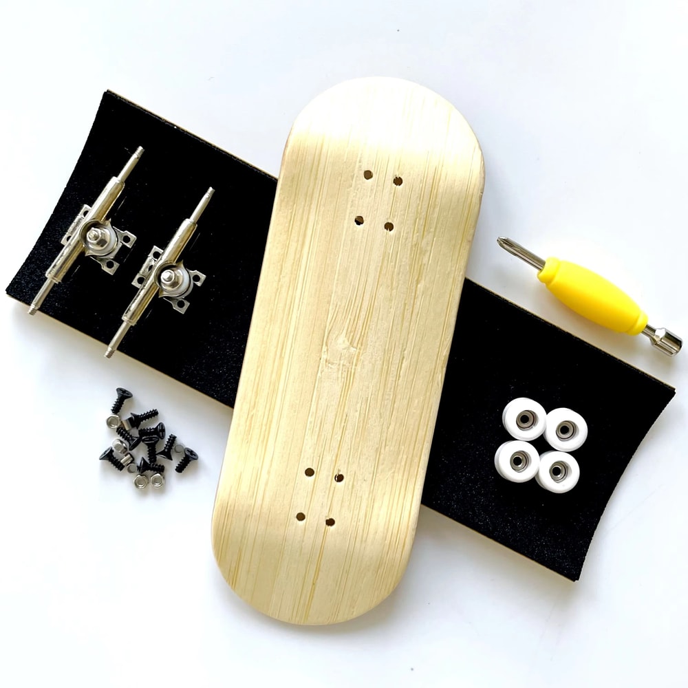 34mm Fingerboard Skateboard Set With Double Axle Trucks And Bearing Wheels 9