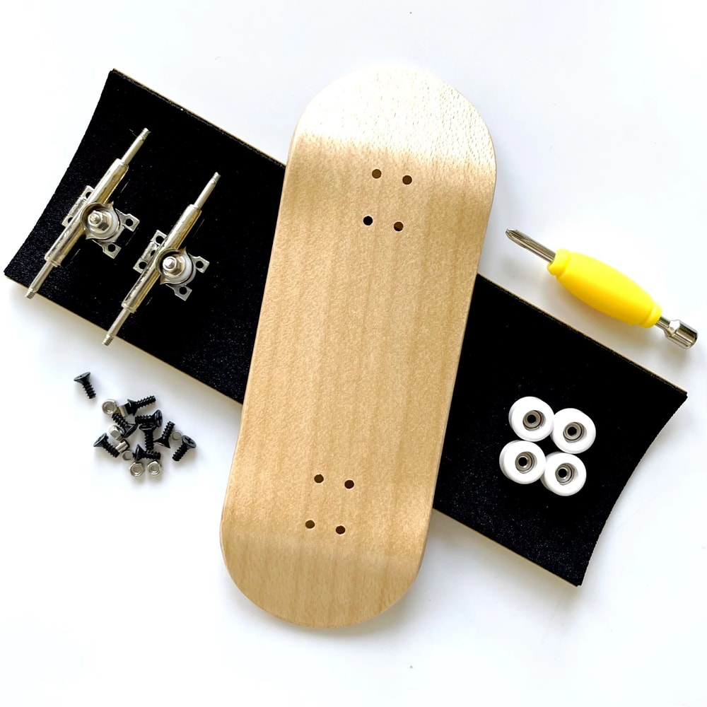 34mm Fingerboard Skateboard Set With Double Axle Trucks And Bearing Wheels 3