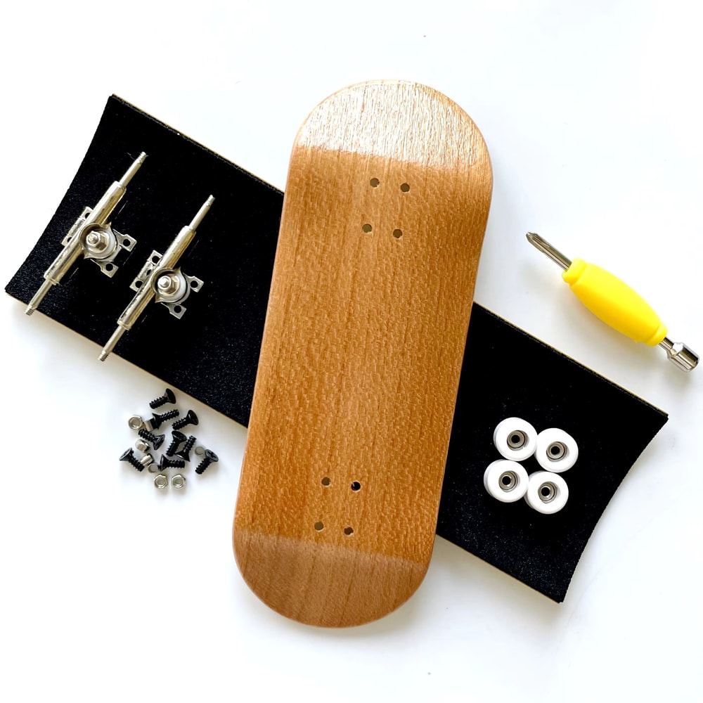 34mm Fingerboard Skateboard Set With Double Axle Trucks And Bearing Wheels 4