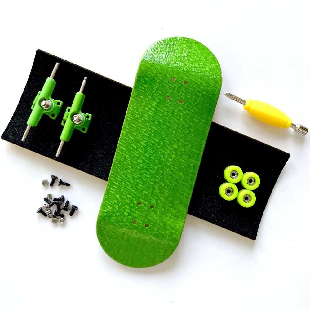 34mm Fingerboard Skateboard Set With Double Axle Trucks And Bearing Wheels 6