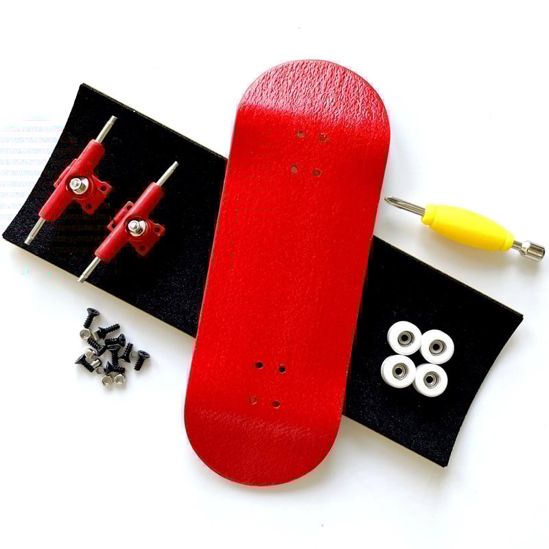 34mm Fingerboard Skateboard Set With Double Axle Trucks And Bearing Wheels 13