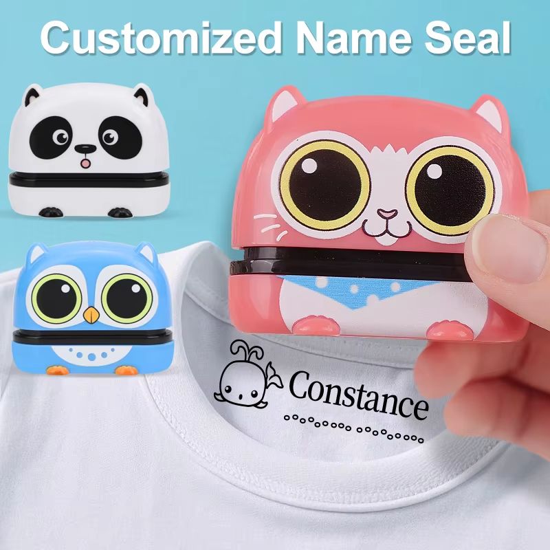 Personalized Baby Name Stamp Set Custom Waterproof Name Stamp For Kids Clothes School Supplies Tr 0