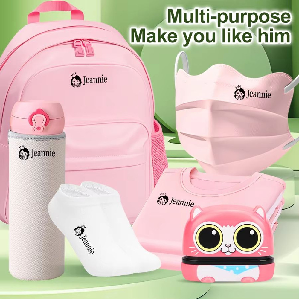 Personalized Baby Name Stamp Set Custom Waterproof Name Stamp For Kids Clothes School Supplies Tr 2