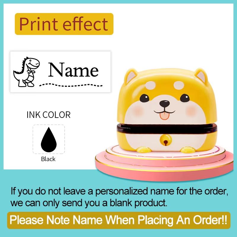 Personalized Baby Name Stamp Set Custom Waterproof Name Stamp For Kids Clothes School Supplies Tr 7