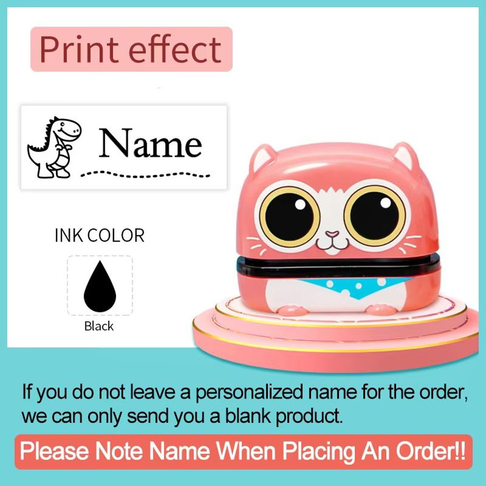 Personalized Baby Name Stamp Set Custom Waterproof Name Stamp For Kids Clothes School Supplies Tr 19