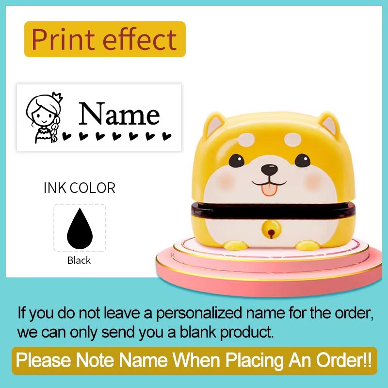 Personalized Baby Name Stamp Set Custom Waterproof Name Stamp For Kids Clothes School Supplies Tr 21