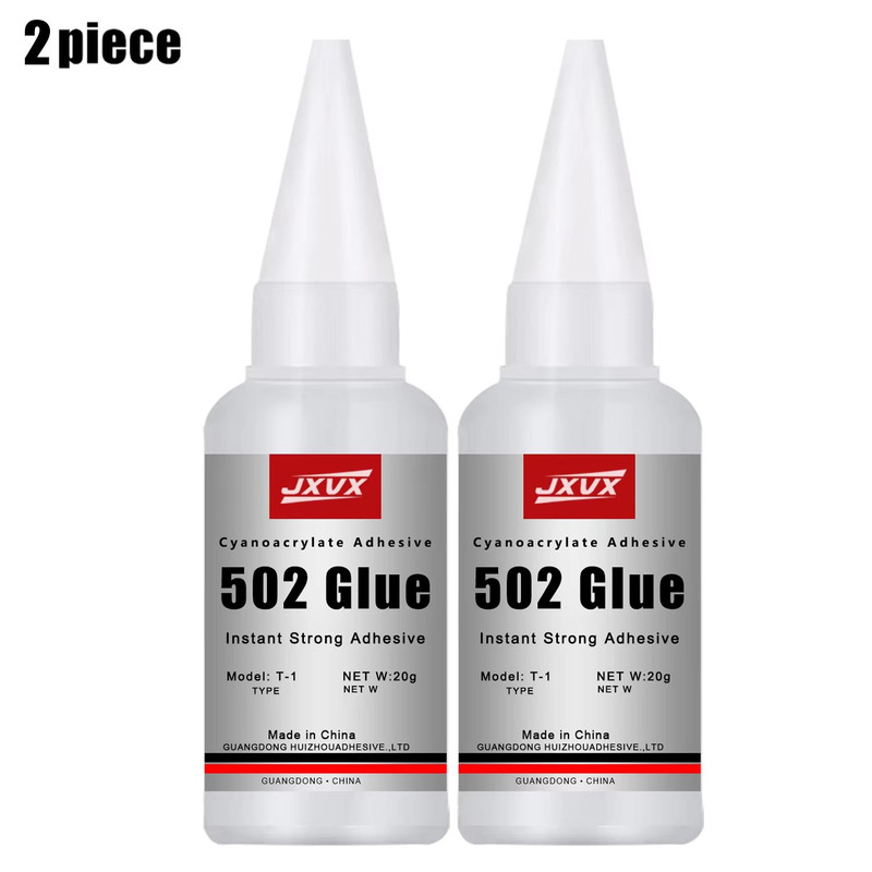 JXVX Super Bond 502 Instant Glue QuickDrying Super Glue For Leather Wood Metal Rubber 9