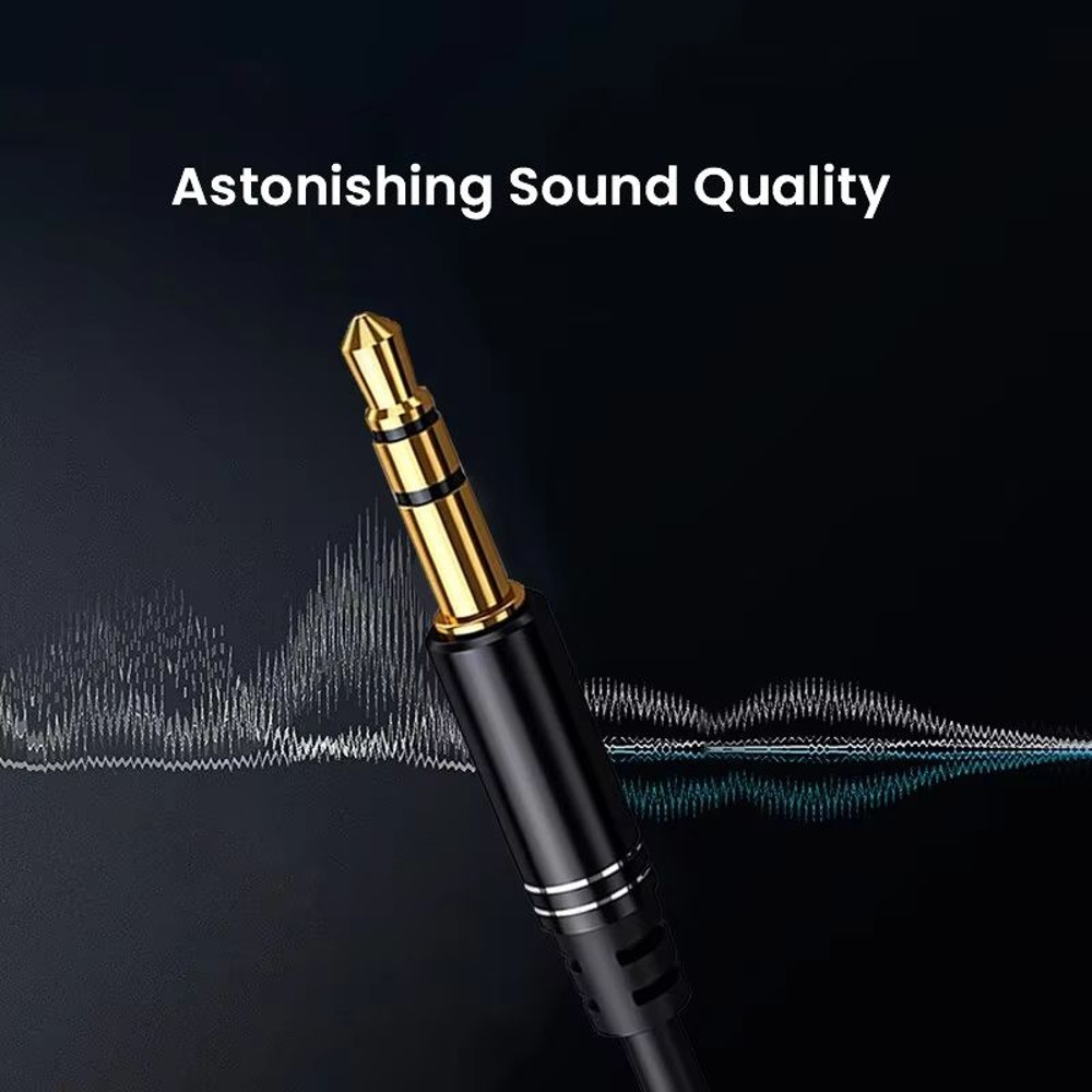 NIERBO 35mm Audio Extension Cable  GoldPlated Headphone Extension Cable Male To Female TRS Cord 1m5 2