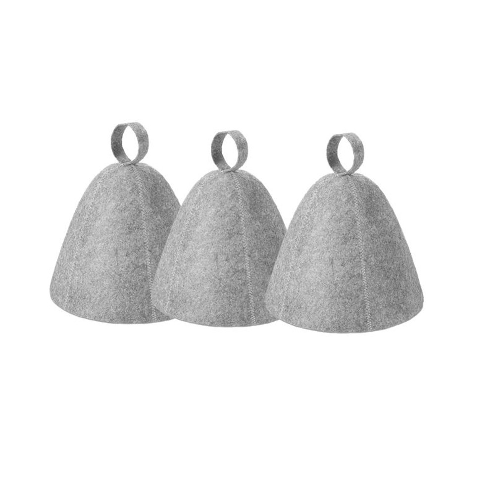 Premium Wool Felt AntiHeat Sauna Hat Thick QuickDry Shower Spa Cap For Hair Protection 8