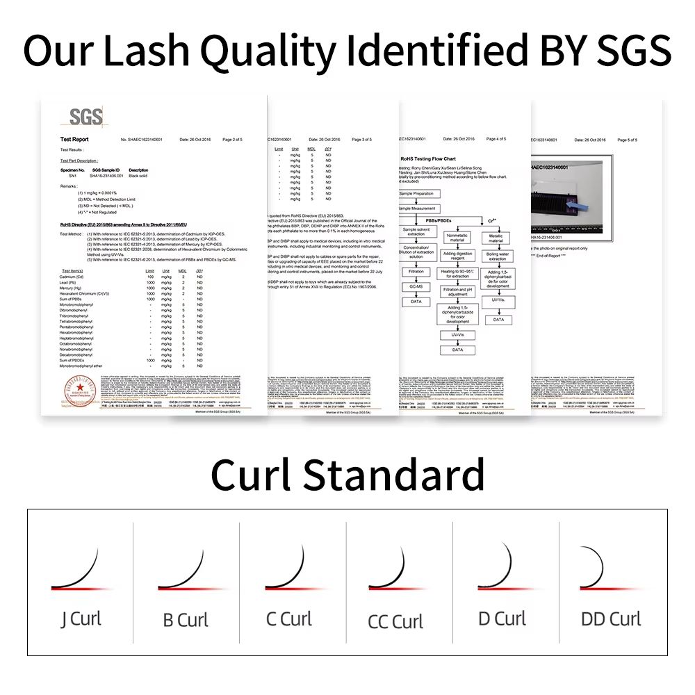 NAGARAKU Faux Mink Eyelash Extensions C D Curl Individual Lashes For Salon And Home Use 5