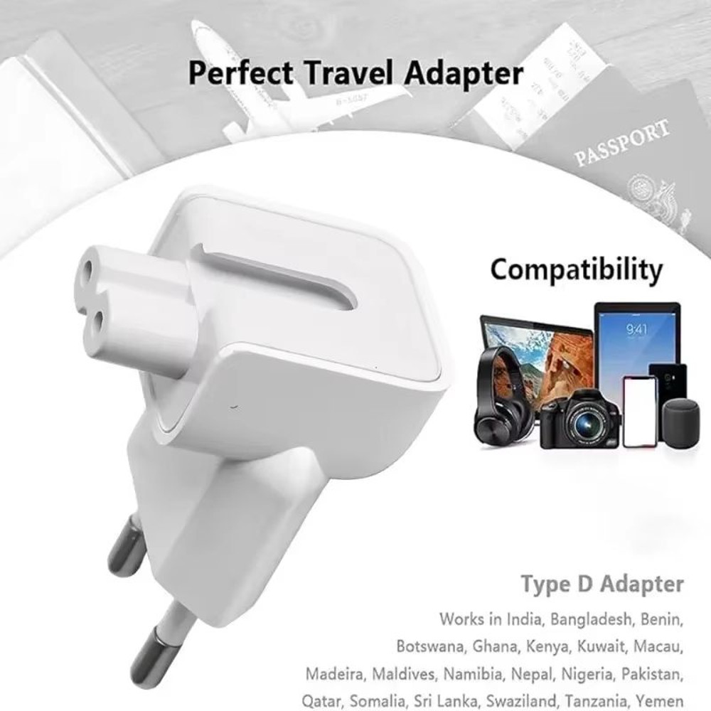 EU AC Power Wall Plug Adapter For Apple MacBook IPad Pro Air Charger 2