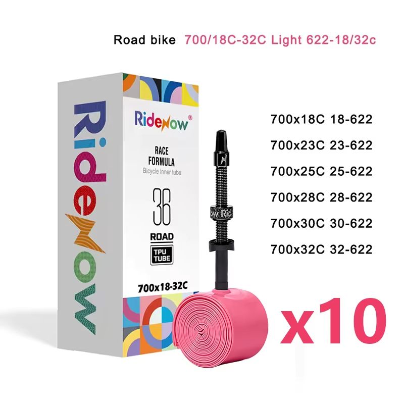 Ridenow 700c Road Bike TPU Inner Tube With Upgraded Metal Nozzle And Removable Valve Core 11