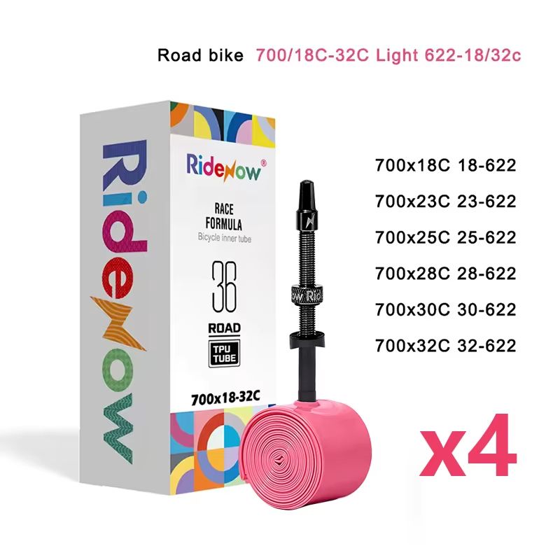 Ridenow 700c Road Bike TPU Inner Tube With Upgraded Metal Nozzle And Removable Valve Core 8
