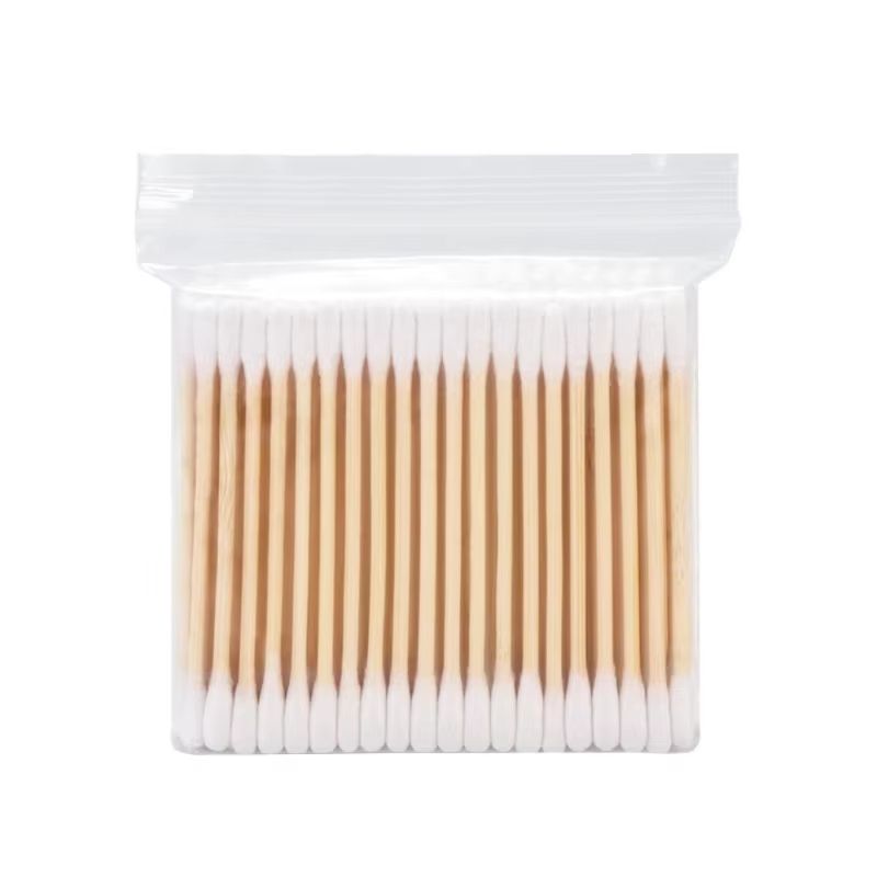 Wholesale Wooden Cotton Swabs DoubleTipped Hypoallergenic Cotton Buds 5