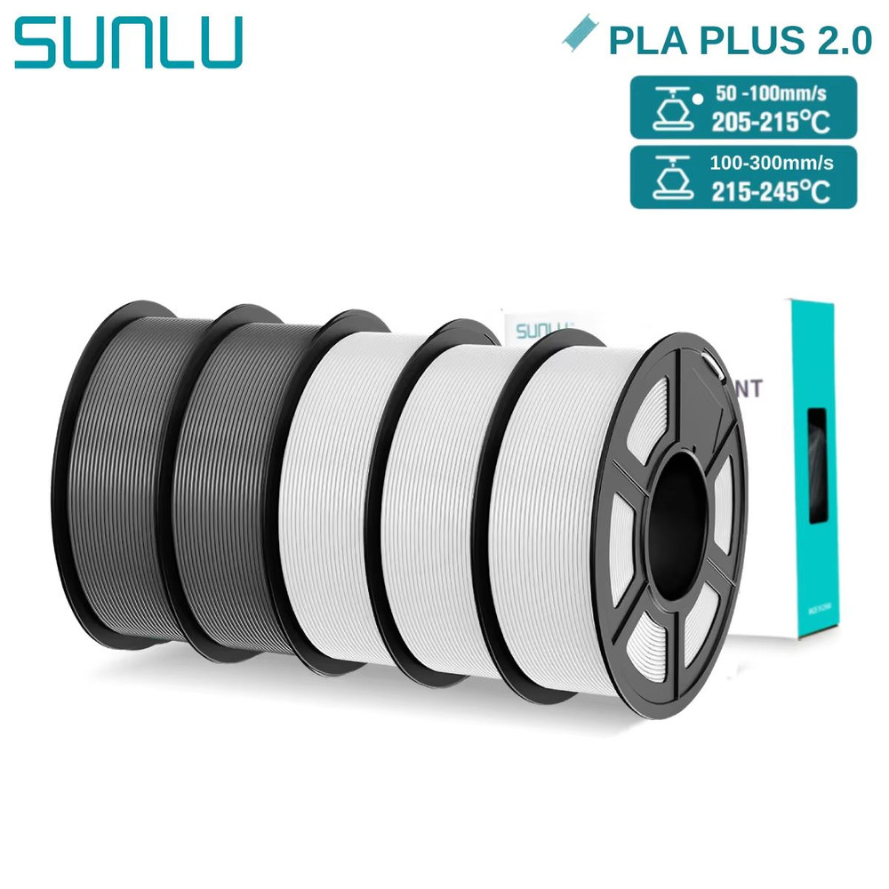 SUNLU PLA 3D Printing Filament  5KG Colorful FDM Filament Spool 175mm Upgrade 24
