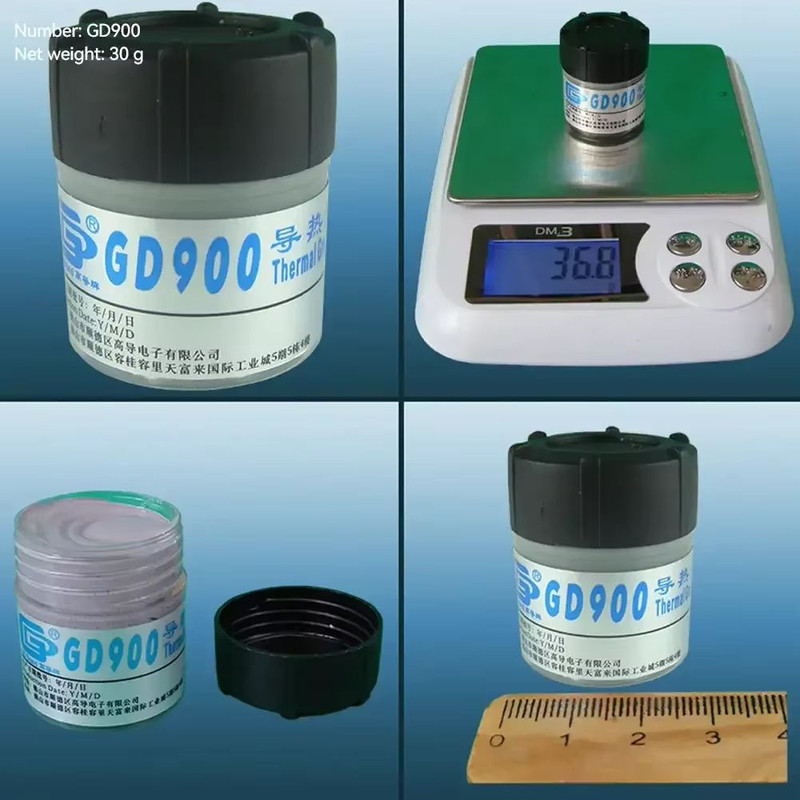 GD900 HighPerformance Thermal Grease Paste  CPU  Heatsink Compound 330g Syringe 3