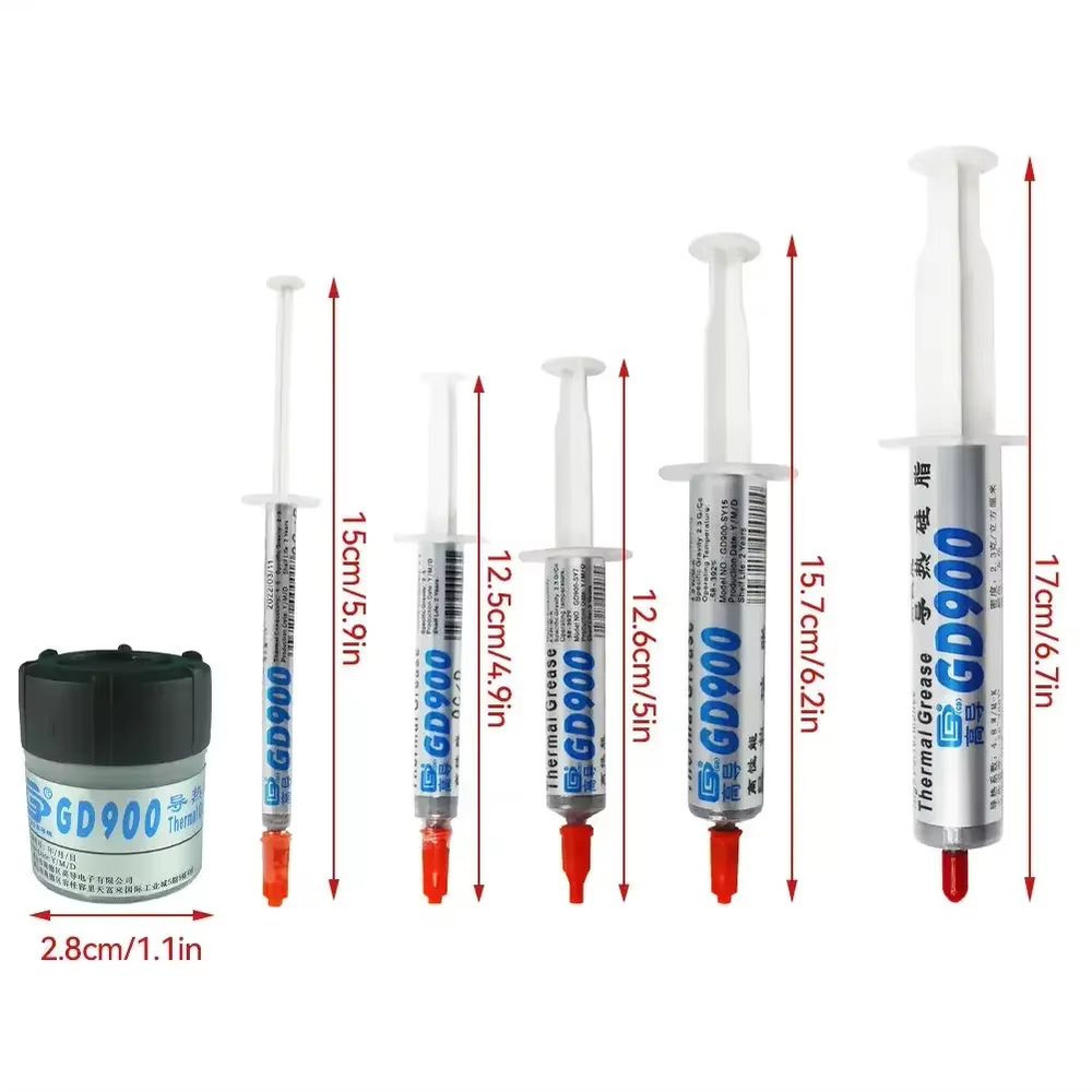 GD900 HighPerformance Thermal Grease Paste  CPU  Heatsink Compound 330g Syringe 5