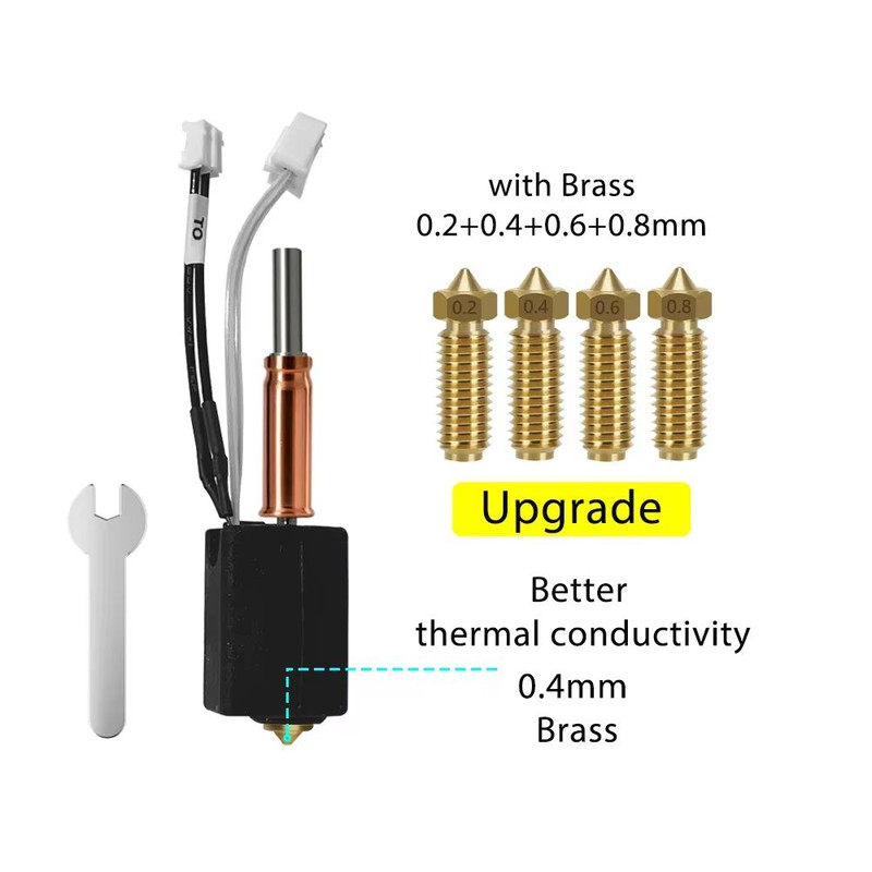 Anycubic Kobra 3 V2 Ceramic Hotend Upgrade  Standard Nozzle Print Head Accessory 16
