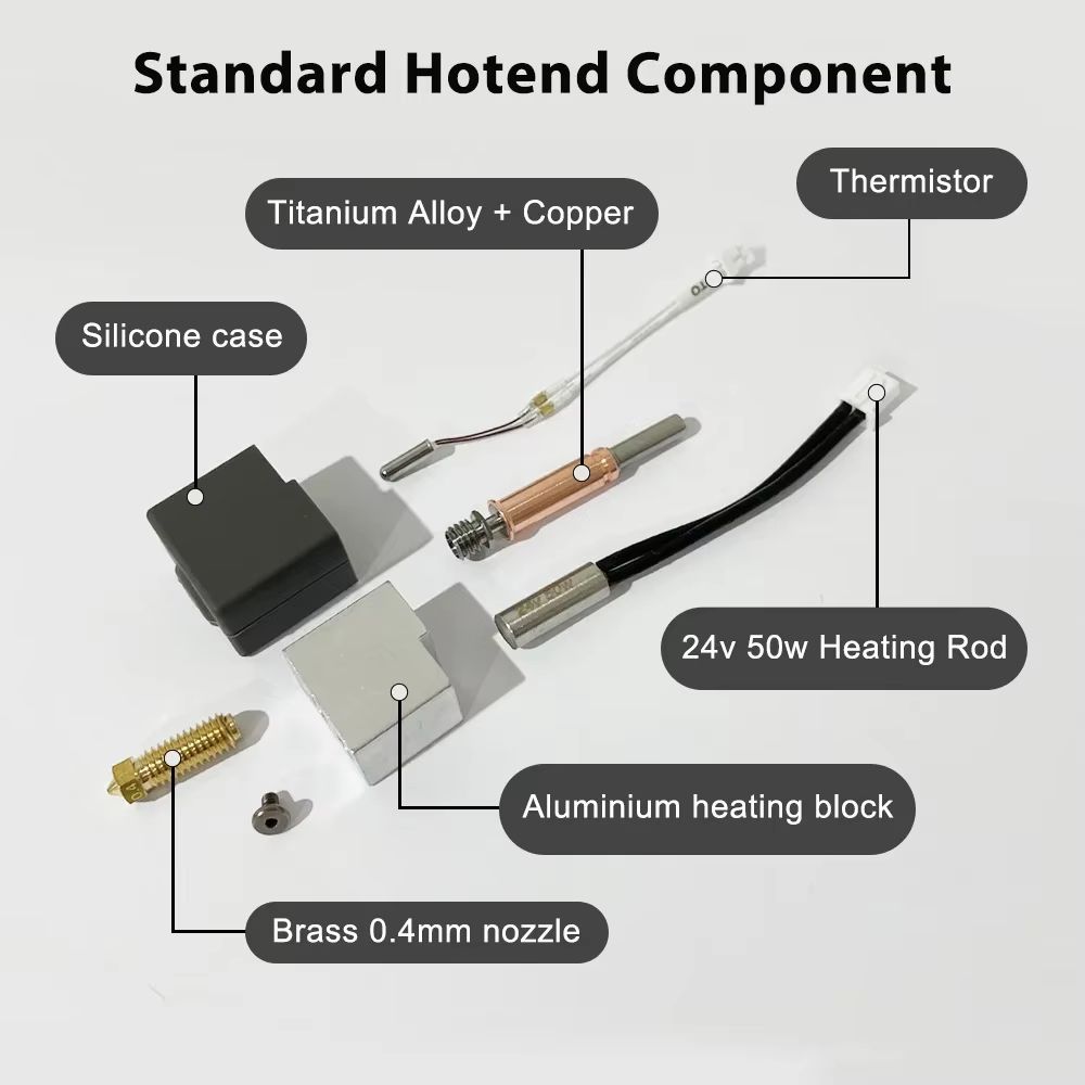 Anycubic Kobra 3 V2 Ceramic Hotend Upgrade  Standard Nozzle Print Head Accessory 3