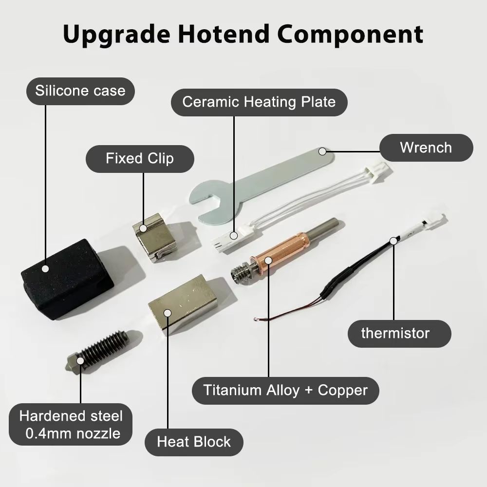 Anycubic Kobra 3 V2 Ceramic Hotend Upgrade  Standard Nozzle Print Head Accessory 4