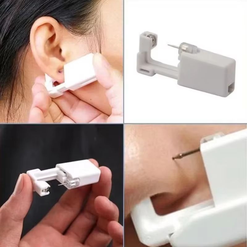 Safety Ear Piercing Gun Kit  Disposable Sterile Ear Piercing Device For Women And Men 2
