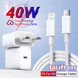 pd 40w fast charger for iphone 14/13/12/11/15/16 pro max – usb-c fast charging cable