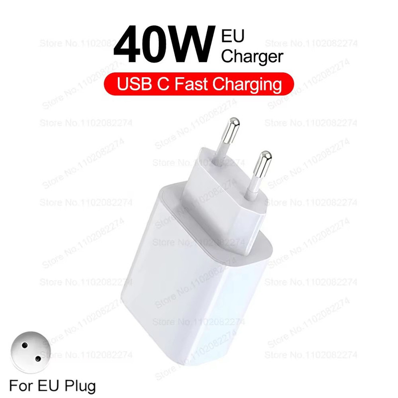 PD 40W Fast Charger For IPhone 141312111516 Pro Max USBC Fast Charging Cable 10