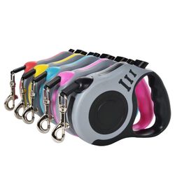 durable automatic dog leash for small dogs and cats – 3m/5m retractable nylon lead for walking and hiking