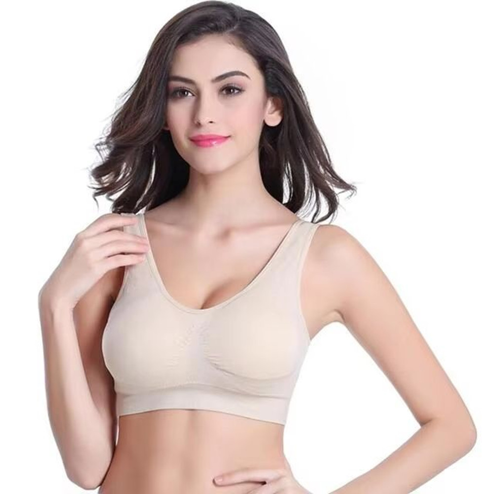 ComfortEase Plus Size Seamless Wireless Bra  Thin Adjustable And ZeroBondage Support 11