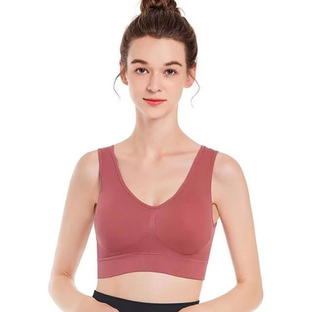 ComfortEase Plus Size Seamless Wireless Bra  Thin Adjustable And ZeroBondage Support 19