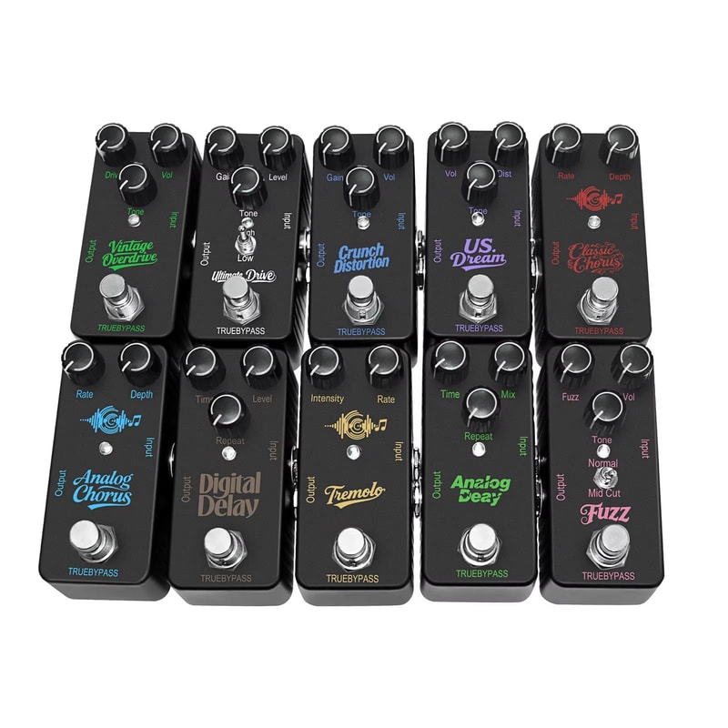 Electric Guitar Effects Pedal Mini Classic Distortion Chorus Digital Delay For ProLevel Sound 0