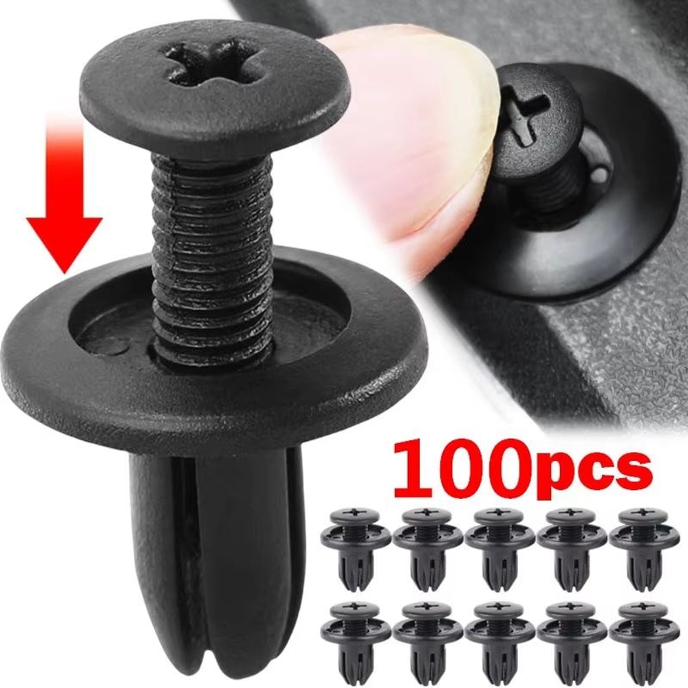 Universal 8mm Plastic Car Rivet Fasteners Durable Fender Bumper Clips For Toyota Kia Nissan And Y 0