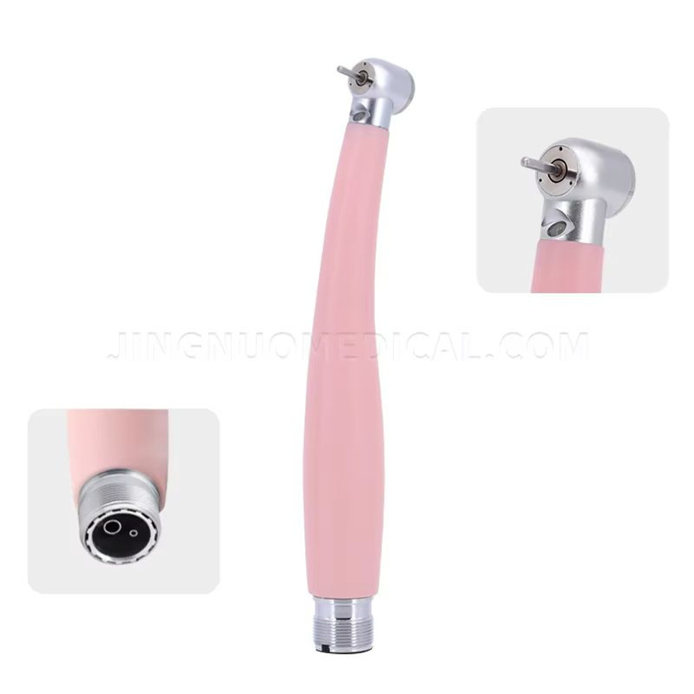 Pink Precision Dental Handpiece HighSpeed Ceramic Bearing Tool With LED Light And Water Spray 7