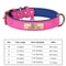 Custom Engraved PU Leather Dog Collar With Personalized ID Nameplate 11