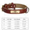 Custom Engraved PU Leather Dog Collar With Personalized ID Nameplate 8